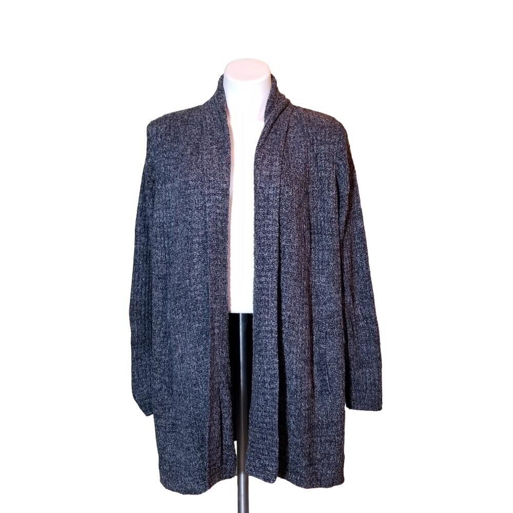 Barefoot Dreams Cozychic Lite Womens Gray Montecito Cardigan Sweater Size Large